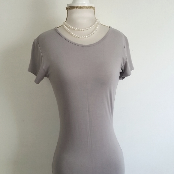 Missguided Gray Bodycon Midi Dress - Picture 3 of 8